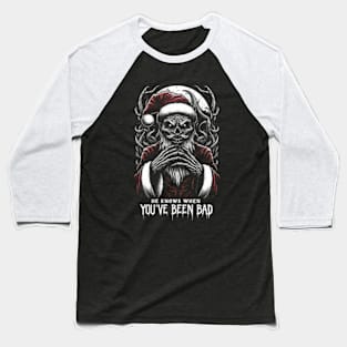 Creepy Christmas Baseball T-Shirt